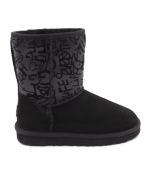 UGG Угги женские Classic Sparkle Graffiti черные