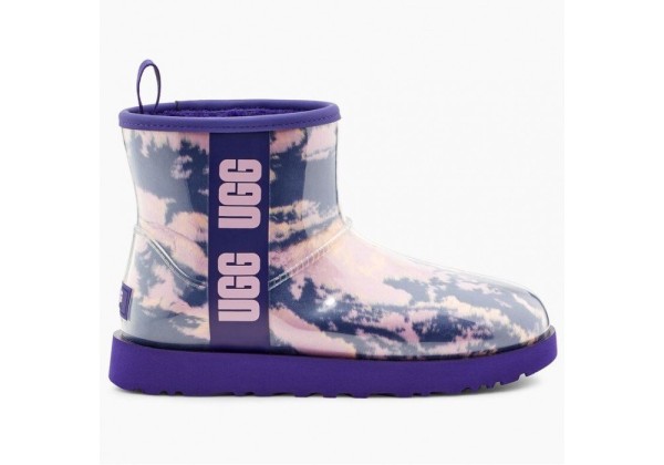 UGG CLASSIC CLEAR MINI MARBLE VIOLET NIGHT