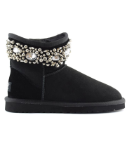 Угги UGG Jimmy Choo Crystals Black со стразами