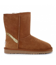 Угги UGG Classic Short Rainbow Chestnut со стразами