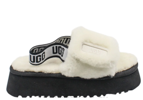 Тапочки Ugg Disco Slide White белые
