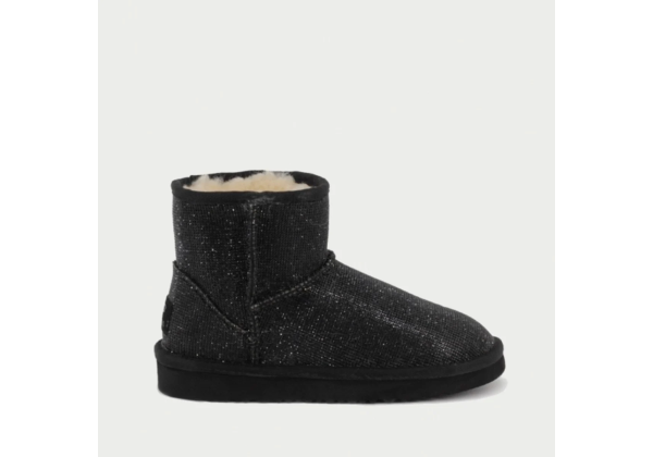 Женские полусапожки UGG Jimmy Choo Mini Serein II Black черные