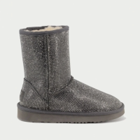 Женские полусапожки UGG Jimmy Choo Short Serein II Grey серые