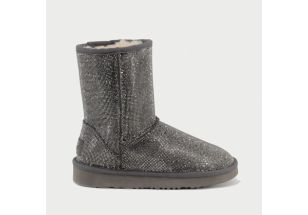 Женские полусапожки UGG Jimmy Choo Short Serein II Grey серые