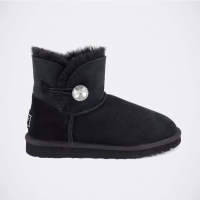 Женские полусапожки UGG Mini Bailey Bling Black черные