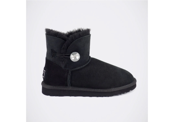 Женские полусапожки UGG Mini Bailey Bling Black черные