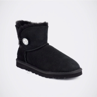 Женские полусапожки UGG Mini Bailey Bling Black черные