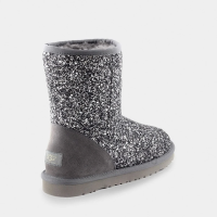 Женские полусапожки UGG Classic Short Stardust Grey серые