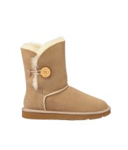 Угги женские Ugg Australia Bailey II с пуговицей песочные