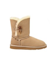 Угги женские Ugg Australia Bailey Keely с пуговицей песочные