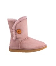 Угги женские Ugg Australia Bailey II с пуговицей пудровые