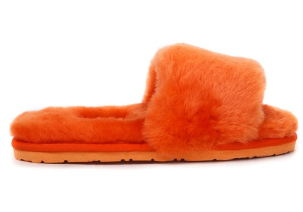 Тапочки Ugg Fluff Slide Slippers оранжевые