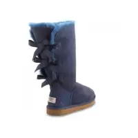Угги UGG Bailey Bow Tall Navy синие